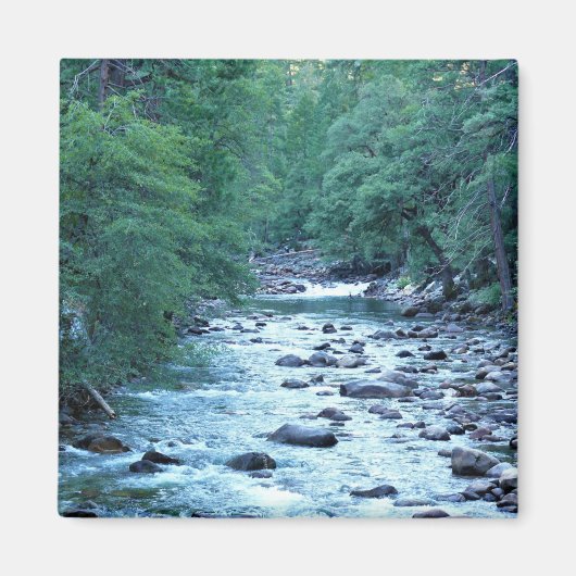 Merced River by Happy Isles, Yosemite, CA Magneet (Voorkant)