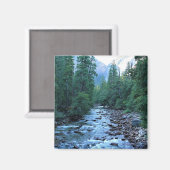 Merced River by Happy Isles, Yosemite, CA Magneet (Voorkant / Achterkant)