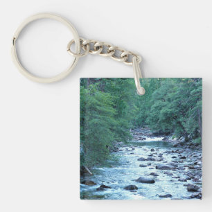 Merced River by Happy Isles, Yosemite, CA Sleutelhanger
