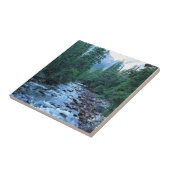 Merced River by Happy Isles, Yosemite, CA Tegeltje (Zijkant)