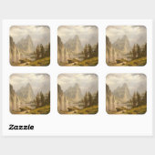 Merced River, Yosemite Valley Vierkante Sticker (Vel)