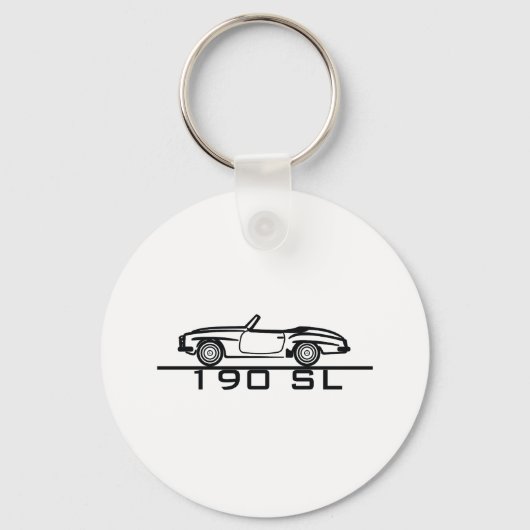Mercedes 190 SL Type 121 Sleutelhanger (Voorkant)
