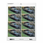 Mercedes 280SE W108 Etiket (Full Sheet)