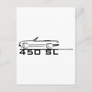 Mercedes 450SL Briefkaart