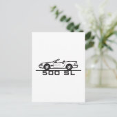 Mercedes 500 SL Type 230 Briefkaart (Staand voorkant)