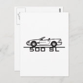 Mercedes 500 SL Type 230 Briefkaart (Voorkant / Achterkant)