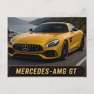Mercedes-AMG GT Modern Duitse Prestatieauto Briefkaart