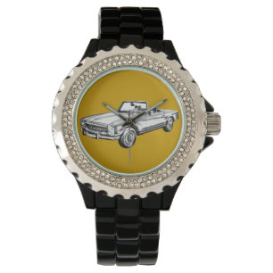 Mercedes Benz 280 SL Converteerbaar Illustratie Horloge