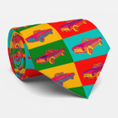 Mercedes Benz 280 SL Converteerbare Pop Art Stropdas (Opgerold)