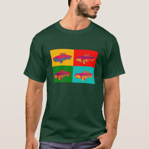 Mercedes Benz 280 SL Converteerbare Pop Art T-shirt