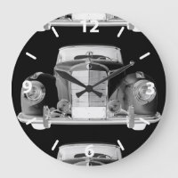 Mercedes Benz 300 Luxury Black and White Car Art