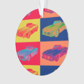Mercedes Benz 300 SL Converteerbare Pop Art Ornament (voorkant)
