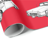 Mercedes Benz 300 sl Illustration Cadeaupapier (Rol Hoek)