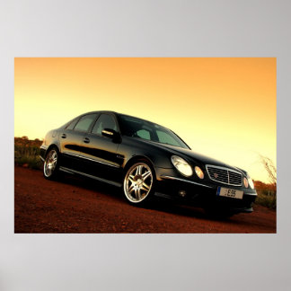 Mercedes Benz E55 Poster