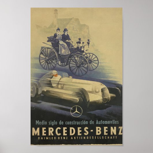 Mercedes-Benz Oldtimer  Poster (Voorkant)