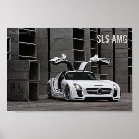 Mercedes-Benz SLS AMG FAB Design Poster (Voorkant)