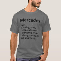 MERCEDES Definition Personalised Funny Birthday Gi