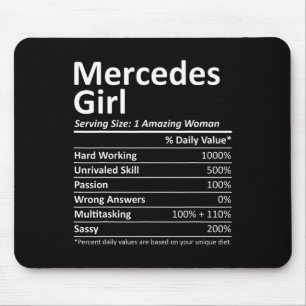Mercedes Girl TX Texas Funny City Thuisroots Veren Muismat