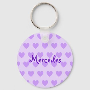 Mercedes in Paars Sleutelhanger