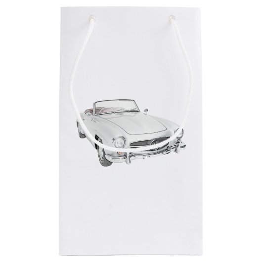 Mercedes klassiek converteerbaar klein cadeauzakje (Achterkant)