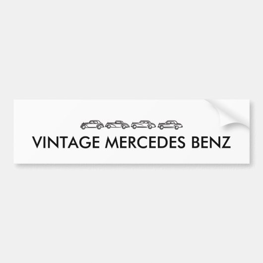 Mercedes Models Bumpersticker (Voorkant)