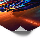 Mercedes rayonnantes : brillance du logo | Poster (Coin)