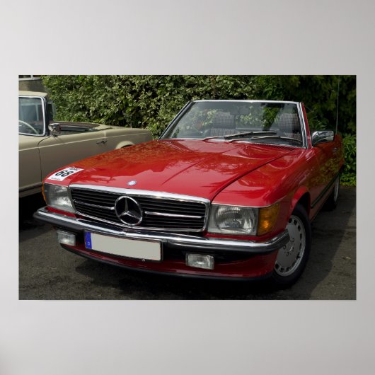 Mercedes Roadster Poster (Voorkant)