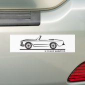 Mercedes SL Pagode Pagoda Kabrio Bumpersticker (Op auto)