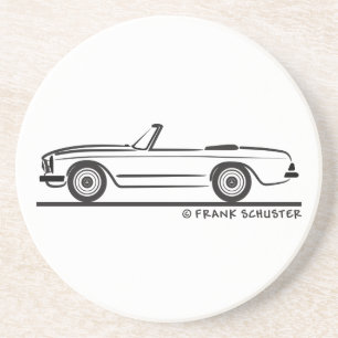 Mercedes SL Pagode Pagoda Kabrio Zandsteen Onderzetter