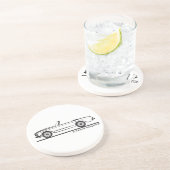 Mercedes SL Pagode Pagoda Kabrio Zandsteen Onderzetter (Zijkant)