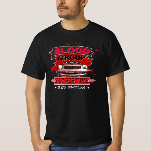 Mercedes SLK R 170 - Bloedgroep SLK Positief T-shirt (Voorkant)