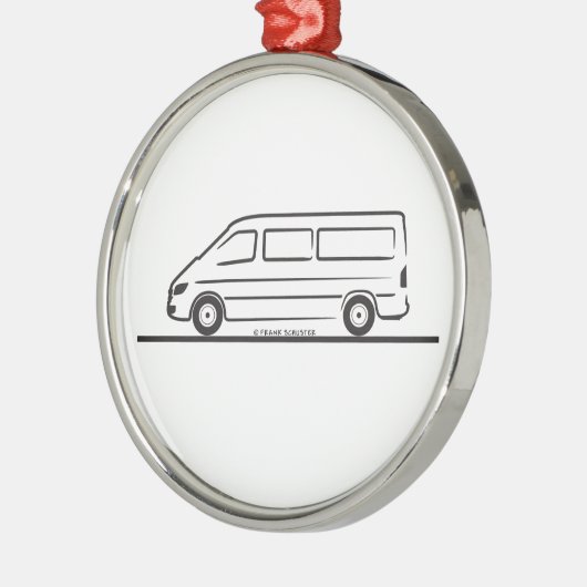 Mercedes Sprinter Metalen Ornament (Links)