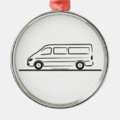Mercedes Sprinter Metalen Ornament (Voorkant)