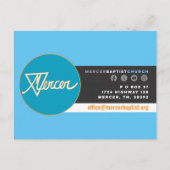 Mercer Baptist Church Invitation Briefkaart (Voorkant)