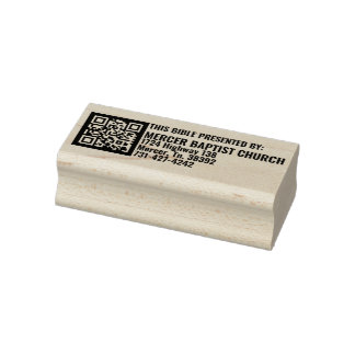 Mercer Baptist Church Wood Art Stamp Rubberstempel