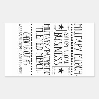 Merch militaire. Autocollant publicitaire