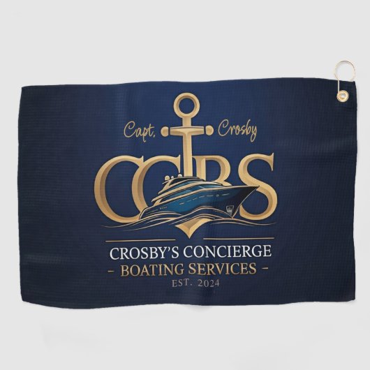Merch. Serviette de golf nautique (Horizontal)