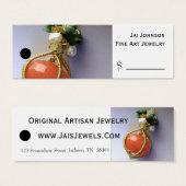 Merchandise Prijs Labels (sieraden) Mini Visitekaartjes (Voorkant /achterkant)