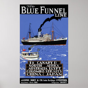 MERCHANT LINER REIZIGER POSTER