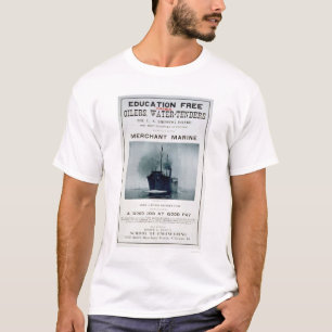 Merchant Marine Recruiting Poster (US02056) T-shirt