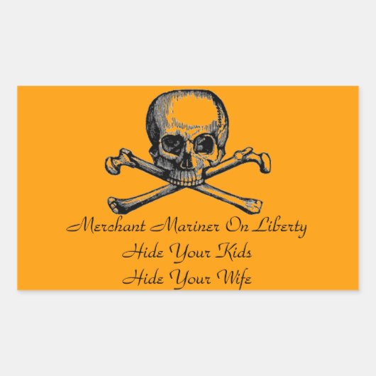 Merchant Mariner Warning Sticker (Voorkant)