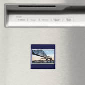 Merchants Bridge, Mississippi River, St. Louis, MO Magneet (Insitu (Vaatwasser))