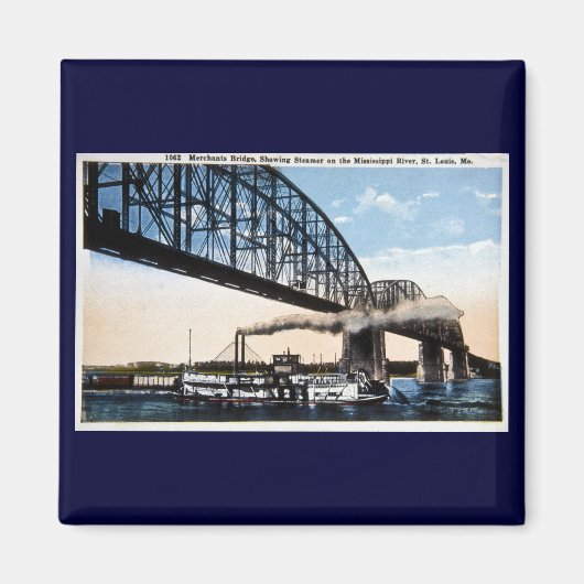 Merchants Bridge, Mississippi River, St. Louis, MO Magneet (Voorkant)