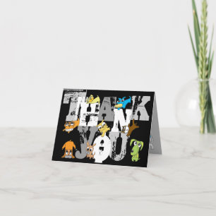 Merci 12 chiens Carte d'illustration