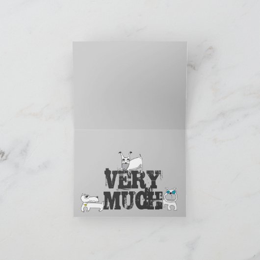 Merci 12 chiens Carte d'illustration (Intérieur)