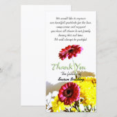 Merci 1 de sympathie de bouquet de ressort (Devant / Derrière)