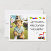 Merci 2e Anniversaire Red Golf Cart Carte garçon (Devant)