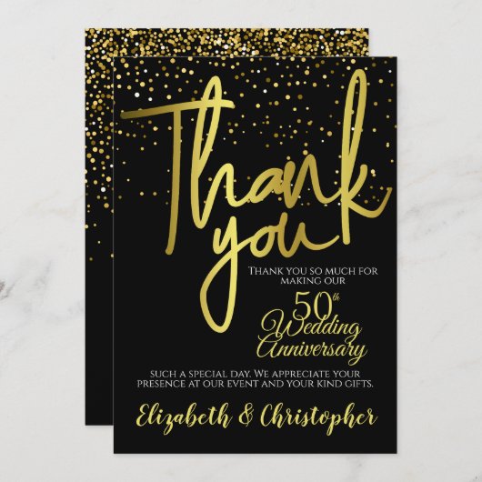 Merci 50e anniversaire Black Gold (Devant / Derrière)