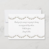 Merci 50e carte d'anniversaire Mariage d'or (Dos)