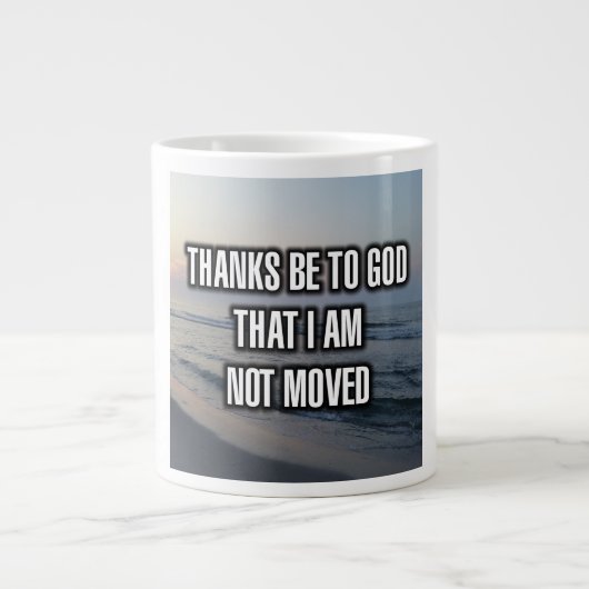 Merci À Dieu Que Je Ne Sois Pas Déplacé Mug (Devant)